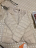 雪中飞时尚百搭休闲羽绒服女立领款短款轻便修身秋季轻薄羽绒服 燕麦色|7185 M 165/88A 实拍图