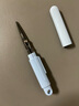 得力(deli)便携式特氟龙开箱剪刀 创意功能 秒变美工刀 蓝色77761 实拍图