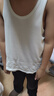MUJI男式 无缝罗纹编织背心 2件装 内衣家居服 FA01CC3S 白色 L 实拍图