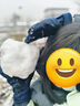 翰崎儿童滑雪手套女童冬季保暖加厚加绒防水骑行卡通五指棉手套男大童 宇航员深蓝色 实拍图