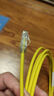 PANDUIT 泛达超六类细网线CAT6A类跳线家用电脑宽带POE监控万兆高速成品线 典雅黄 3米 实拍图