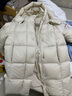 美力城暖天鹅泡芙羽绒服中长款女高端90鹅绒加厚外套保暖157 白色 XS （80-95斤） 实拍图