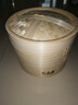 竹之森（ZHUZHISEN） 竹之森家用竹蒸笼纯手工竹制加深小笼包蒸笼商用大号包子蒸屉 外径25cm 加深（2笼1盖）(7cm内深) 实拍图