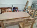 夜栖栖实木餐桌椅组合长方形可折叠伸缩方圆两用多功能吃饭家用客厅桌子 榉木色 1.5m 桌+8把餐椅 实拍图