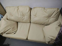 彻彻网红款出租房卧室双人沙发小户型经济型服装店二人两人皮艺小沙发 【升级皮质】米白色定型海绵 120cm 双人位【送置物袋+抱枕】 实拍图