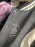 森马（Semir）外套女刺绣拼接撞色宽松夹克2024冬季仿毛呢棒球服109724108004 实拍图
