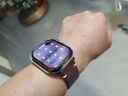 美定适用苹果手表表带纯手工真皮applewatch s11/10X表带Ultra3/2iwatch9/8s7/6se进口植鞣皮高级皮质 古木棕【送保护壳+水凝膜*2】 iwatch10/11代【46M 实拍图