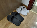 安尚芬拖鞋男士夏季新款室内家居简约轻便洗澡防滑踩屎感情侣凉拖鞋女 黑色 40-41 适合39-40（内长250MM） 实拍图