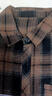 Foss Phil格子衬衫男女秋冬季宽松痞帅衬衣cityboy长袖外套FPCS13咖啡格3XL 实拍图