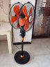 方帅双头电风扇360度旋转 双向风扇新款落地扇商用工业强力大风力电扇 16寸橙色/旋钮-双面可单控/501# 实拍图