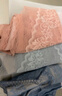 杰曼丽高腰蕾丝收腹内裤女超薄桑蚕丝底裆夏季薄款透气微收腹大码裤头 3条装（雾兰+浅灰+胭粉）桑蚕丝裆 2XL (110-150斤) 实拍图