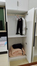 兔小途【E0级全实木】平开门衣柜简约60深加宽储物卧室大衣橱 200*60*200五门主柜+顶柜 实拍图