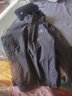骆驼（CAMEL）冲锋衣防风三合一可拆两件套登山服169AX墨灰,男女款L 实拍图