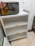 帅仕（shuaishi）厨房用具置物架落地多层餐边柜收纳碗柜家用橱柜微波炉烤箱储物柜 【升级特厚】白4层80长42深丨高硬度实心门丨特强承重 实拍图