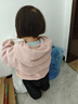 嘟嘟家宝宝连帽外套加厚韩版冬装小童纯色上衣时髦女儿童童装保暖冬季 香芋粉 100 实拍图