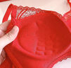都市丽人本命年内衣女新年红色文胸专利聚拢无钢圈蕾丝胸罩2B0514 实拍图