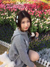 风采兔 毛衣女2024秋冬新款日系复古卡通图案减龄连帽套头慵懒风针织衫 灰色 均码 实拍图