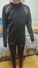 橙火女童紧身衣训练服女孩速干衣运动套装小学生跑步羽毛球网球篮球服 26520黑色/粉边（不加绒） 150码适合身高141-150cm 65-75斤 实拍图