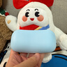 SANWA SUPPLY 人体工学果冻硅胶腕托 鼠标垫护腕 纯色手腕垫手托 柔软可水洗 游戏办公  BL 蓝色 实拍图