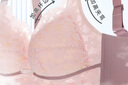 都市丽人内衣女无钢圈蕾丝文胸薄款透气天然乳胶棉全罩杯大胸显小2B23A8 实拍图