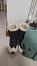 骆驼（CAMEL）高帮加绒休闲女鞋厚底耐磨雪地靴子 X24C09L7607 米白/黑 36 实拍图