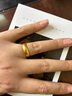 百年福牌古法黄金戒指足金活口素圈男女实心情侣结婚对戒生日礼物送礼实用 男戒约10g【多退少补】 实拍图
