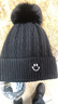 士丹熊笑脸帽子女冬季加绒加厚保暖护耳时尚冬天防寒针织毛线帽 黑色 实拍图