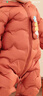 巴拉巴拉童装婴儿连体衣轻薄羽绒服宝宝衣服冬装抱衣爬服男童女童 铁锈红61003 90cm 实拍图