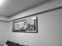 墨派 新中式客厅装饰画沙发背景墙壁画现代简约大气横幅山水叠加画 家和万事兴 A款 大幅200*70+小幅160*50晶瓷 实拍图