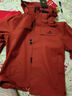 拓路者朱雀冲锋衣女三合一户外登山服外套防风防水抓绒保暖爬山旅游女款 日光橙 抓绒两件套 XL 实拍图