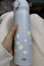 膳魔师（THERMOS）保温杯316钢500ml男女士儿童保冷水杯子学生礼品JNL-500S 栀子花 实拍图