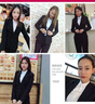 汐蔓娇职业装女装套装小西装外套女春秋季职场面试正装时尚气质工作西服 单件双扣西装 3XL 码(重130-140) 实拍图
