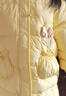 笛莎童装女童立体郁金香连帽羽绒服2025冬季新款女宝宝可爱精致羽绒服 鸢尾黄 120 实拍图