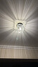 卡诺爱迦 水晶过道灯走廊灯现代简约创意玄关阳台吸顶灯 【铬色】方形 边长14cm 实拍图