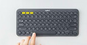 罗技（Logitech）时尚系列K390蓝牙键盘办公便携笔记本电脑平板iPad外接键盘办公用品送男友女友礼物WF13B 黑色 实拍图