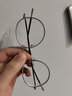 FRANZLISZT 防蓝光近视眼镜框男女复古超轻圆框眼镜架变色防辐射平光手机电脑护目镜可配 黑银 1.61轻薄非球面镜片0-800丨留言度数 实拍图
