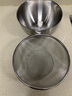 三四钢®不锈钢沥水篮304淘米神器洗菜盆沥水盆筛漏盆食品级淘米水果盆 沥水篮+实盆：22cm 实拍图