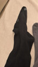 蕉内（Bananain）银皮507P女士袜子压力显瘦小腿过膝袜7A抗菌防臭透气jk袜秋冬2双 【小腿袜】碳黑+90°花灰 2双 均码 实拍图