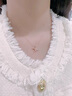 宝拉达|轻奢蝴蝶结锁骨链520女生礼物项链镶钻送生日情人节玫瑰彩金色 玫瑰金色项链蝴蝶项链【可刻字】 1 实拍图