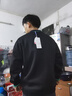 GENIOLAMODE卫衣男撞色假两件不规则时尚个性圆领上衣男 实拍图
