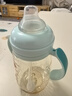 好孩子（gb）吸管奶瓶 大宝宝一岁以上3-6岁PPSU耐摔宽口径大容量带手柄直饮杯 【奶嘴+鸭嘴+吸嘴】孔雀蓝 6月+ PPSU 240ml（小奶量适用） 实拍图