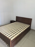 兴瑀汇实木床1.5米1.8m新中式双人床胡桃色木床主卧家用现代简约单人 胡桃色床+双抽+床头柜1 1.5米*2米框架结构 实拍图