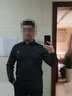 皮尔卡丹（pierre cardin）长袖t恤男士半袖上衣服男士秋冬季假两件打底衫翻领 深灰色 3XL 实拍图