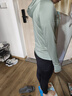 骆驼（CAMEL）瑜伽套装女跑步健身四件套运动服 Y23BATL6052 冰灰绿/幻影黑 S 实拍图