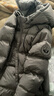 黑冰户外女连帽中长款鸭绒羽绒服冬季防风保暖羽绒服 FAF8958 深灰 M 实拍图