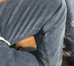 顶峰保罗（Dingfengbaoluo）美式牛仔裤男生冬季加绒直筒裤子宽松休闲阔腿长裤DFK24复古蓝L 实拍图