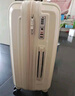 莎米特行李箱24英寸拉杆旅行箱 可扩容男女大学生行李箱 耐磨PC154米白 实拍图