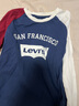 Levi's李维斯儿童装长袖T恤秋季新款男童女童上衣宝宝打底衫 深靛蓝 140 /68 【建议身高128-140cm】 实拍图