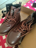 昌祥回力马丁靴女英伦风2025新款秋冬加绒小个子增高厚底短靴复古机车靴女 棕色加绒（专柜品质） 38 （标准尺码） 实拍图