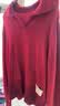 恒源祥高档短款洋气小衫翻领针织羊毛衫女春秋季小个子高腰毛衣显高上衣 酒红 L 110斤-120斤 实拍图